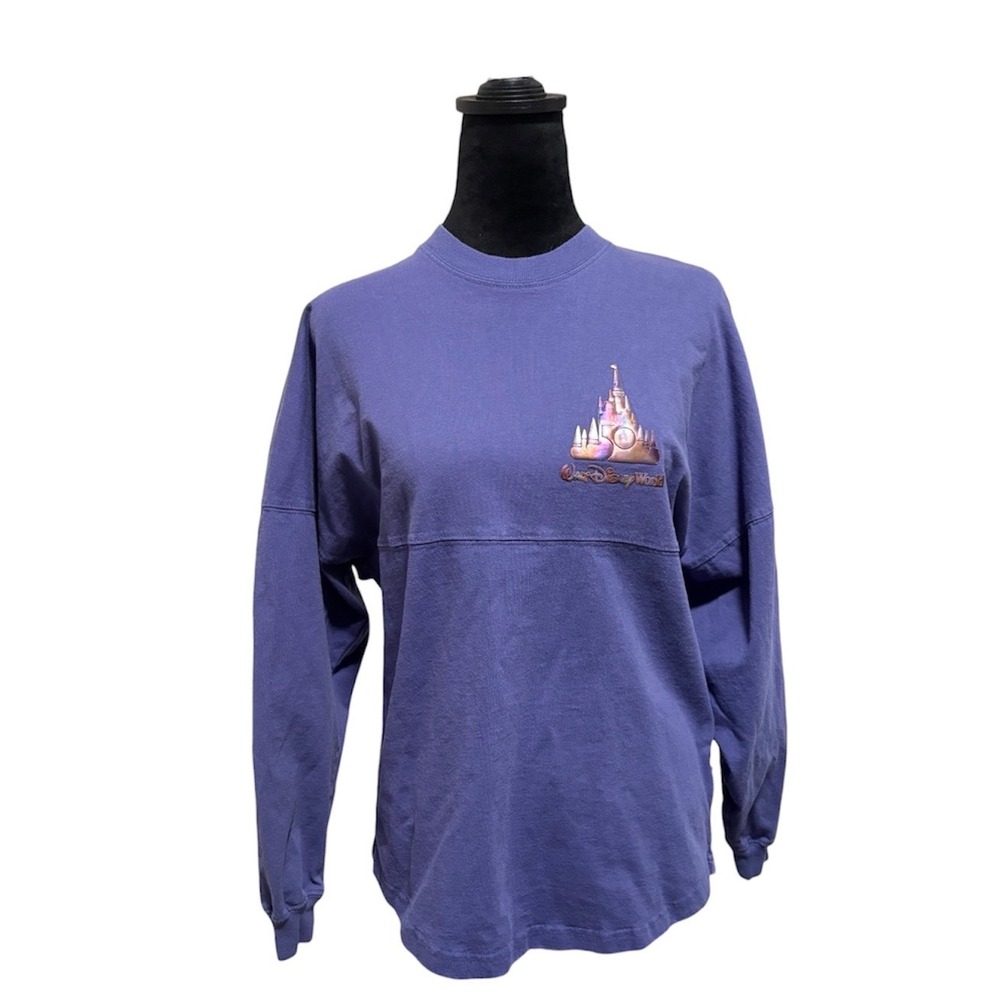 Disney Spirit Jersey Women XS Purple 50th Anniversary Rose Gold Iridescent